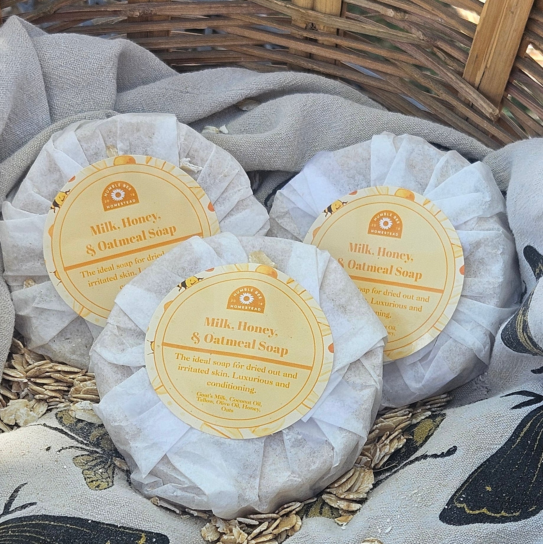 Milk, Honey, and Oatmeal Soap